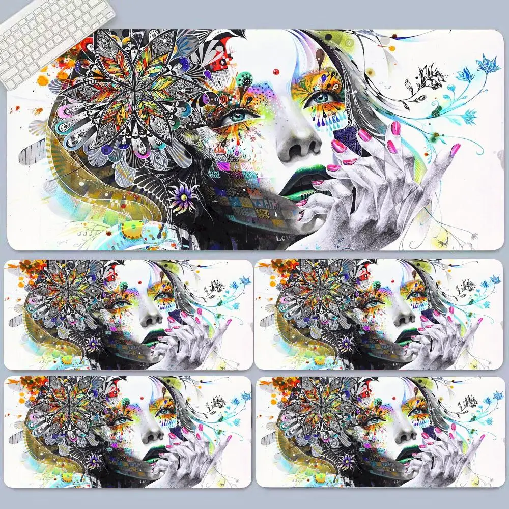 Creativity Mouse Pad Large extended gaming mouse pad with non-slip rubber base for full desk keyboard and mouse support