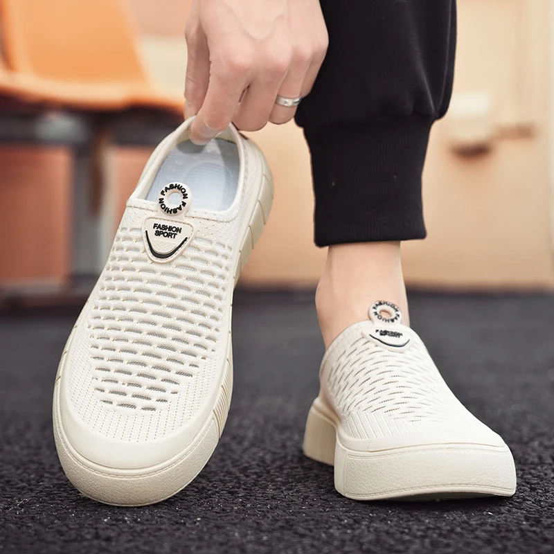 Loafers Low-Top Stof Zomer Ventileren Slijtvaste Casual Sneaker Mannelijke Sneakers Zacht En Comfortabel Sport En Vrije Tijd Nieuw