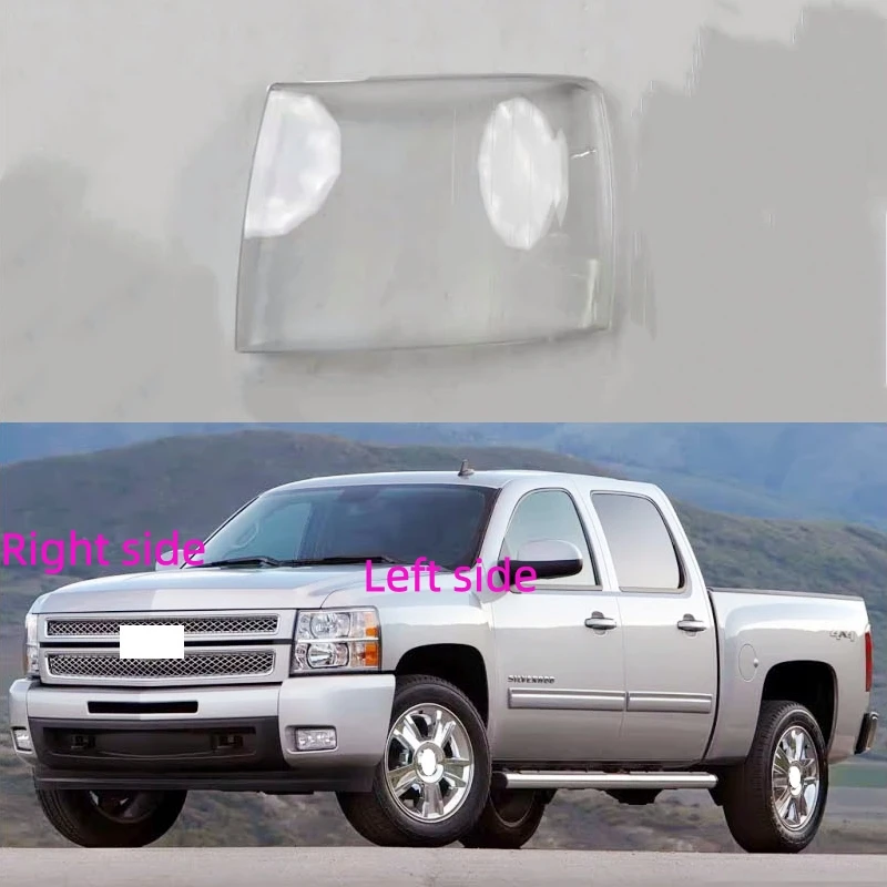 Carcasa de Faro Delantero para Chevrolet Silverado Versión USA 2007 2008 2009-2013, Reemplazo de la Cubierta del Faro, Lente de Vidrio para Faro Delantero