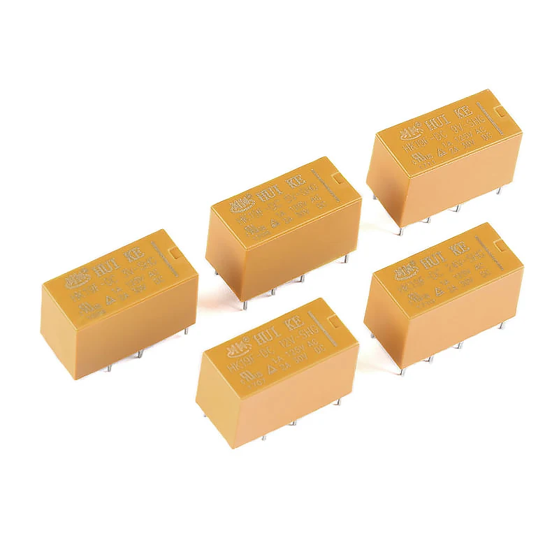 5Pcs/1pc HK19F Mini Power Relay DC3V-SHG DC5V-SHG DC9V-SHG DC12V-SHG DC24V-SHG DC 3V 5V 9V 12V 24V 2A 8Pin 2NO 2NC DPDT Rele