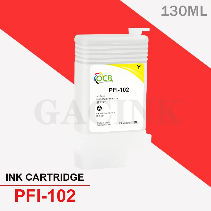 PFI-102 PFI102 Refillable Ink Cartridge With ARC Chip For Canon imagePROGRAF iPF500 iPF600 iPF700 iPF510 iPF605 iPF610 iPF710