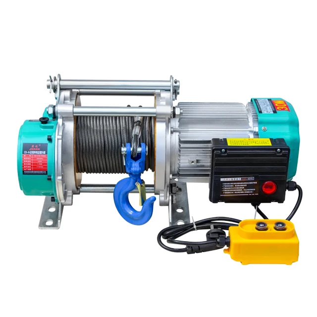 1ton 2tons 30m Multi-function Electric Wire Rope Hoist Winch for Constructing Loading