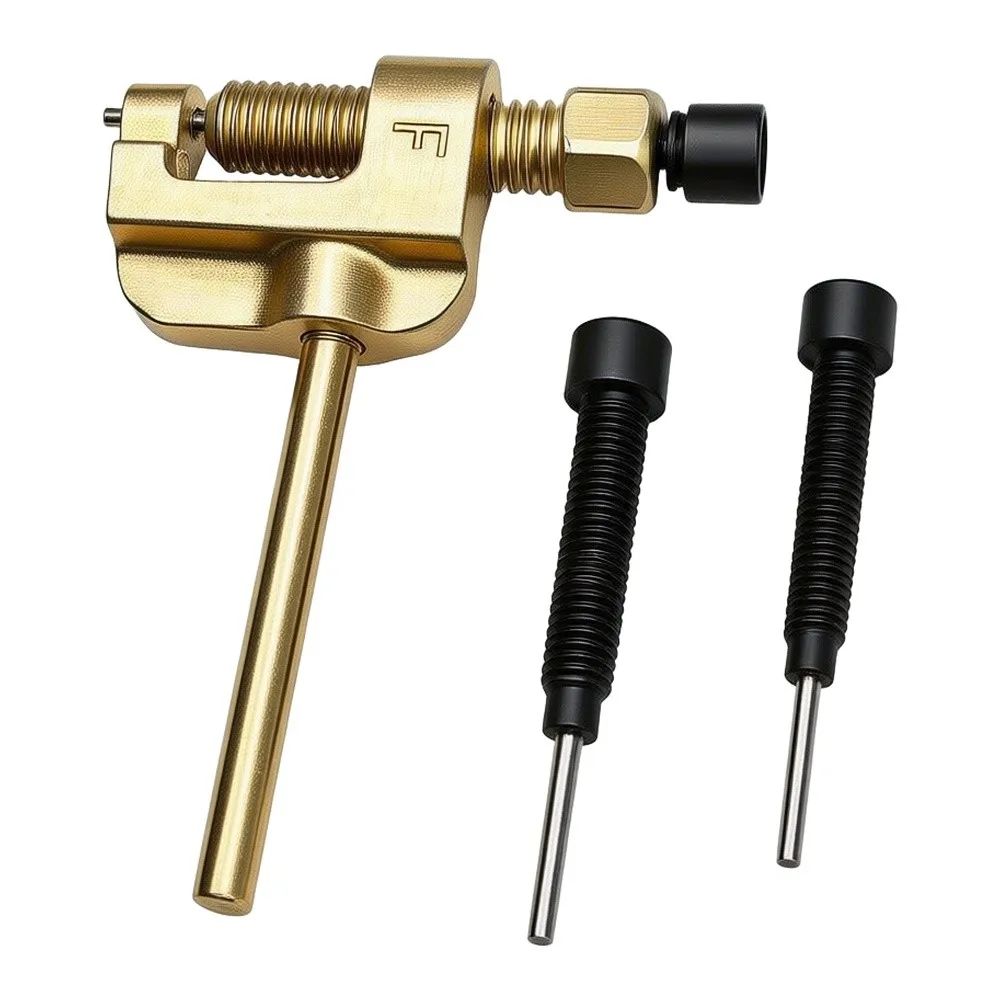 Bike Chain Breaker Tool Motorcycle Chain Breaker For Bikes Electric Bikes ATVs Go-karts All Chain Types 8 Washers Hand Tools