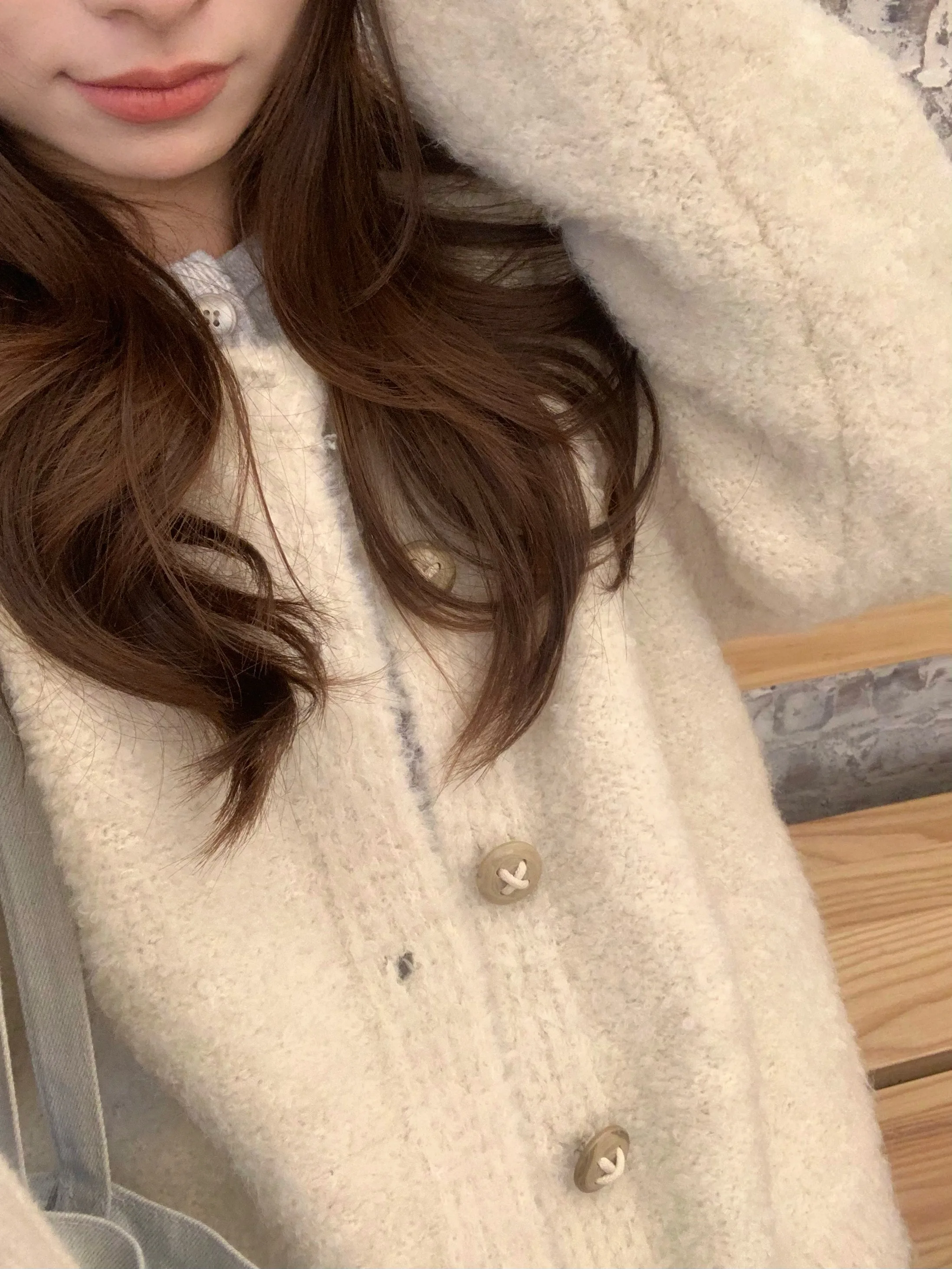 

TheDouerr Thi Knitted Sweater Cardigan Coat Warm Fluffy Long Sve round Ne Single Button Autumn Winter Faion Outerwear