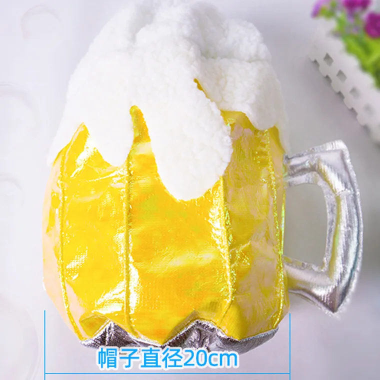 Funny Creative Beer Mug-Shaped Hat Children's Day Beer Festival Hat Kids' Carnival Hat