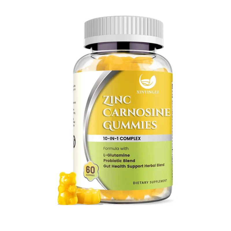Zinc myopeptide supplements are sugar free, containing L-glutamine and probiotics, providing digestive health support