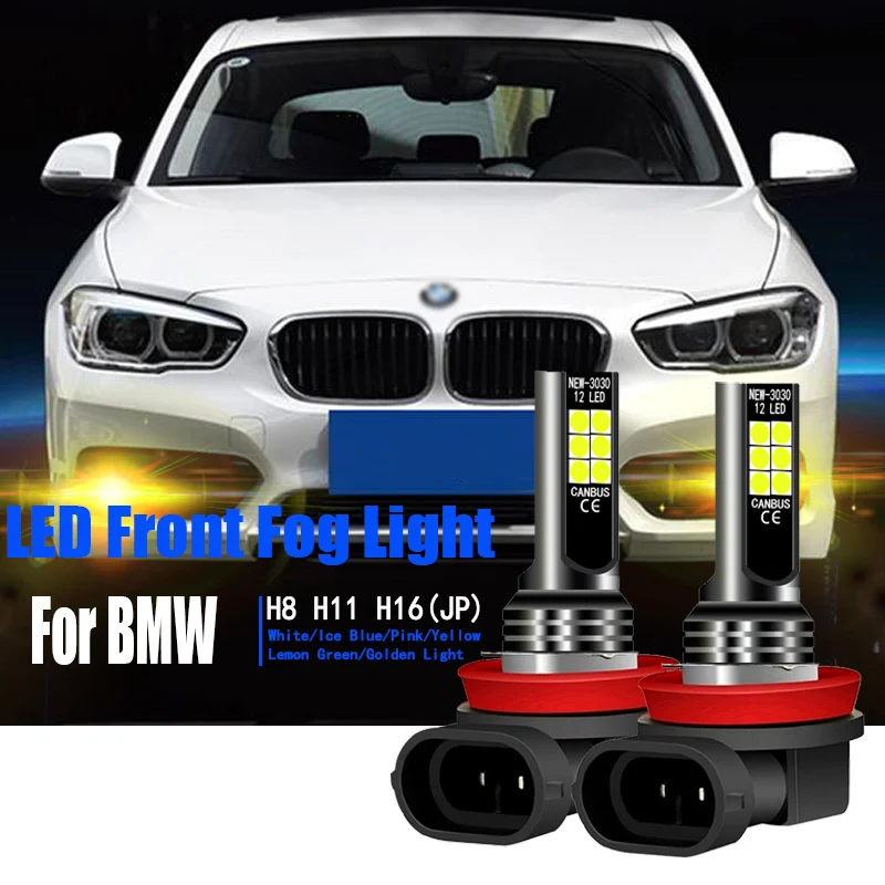 

2pcs Car LED Front Fog Light Auto Golden Bulb Lamp H8 For BMW 4-Series F33 F83 F32 F82 F36 5-Series F10 7-Series F01 F02 F03 F04