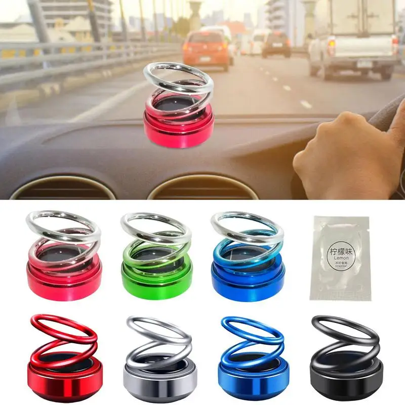 Auto Aromatherapy Rotating Car Air Fresheners Car Decorations Aroma Double Ring Vehicle Diffuser car Accessories