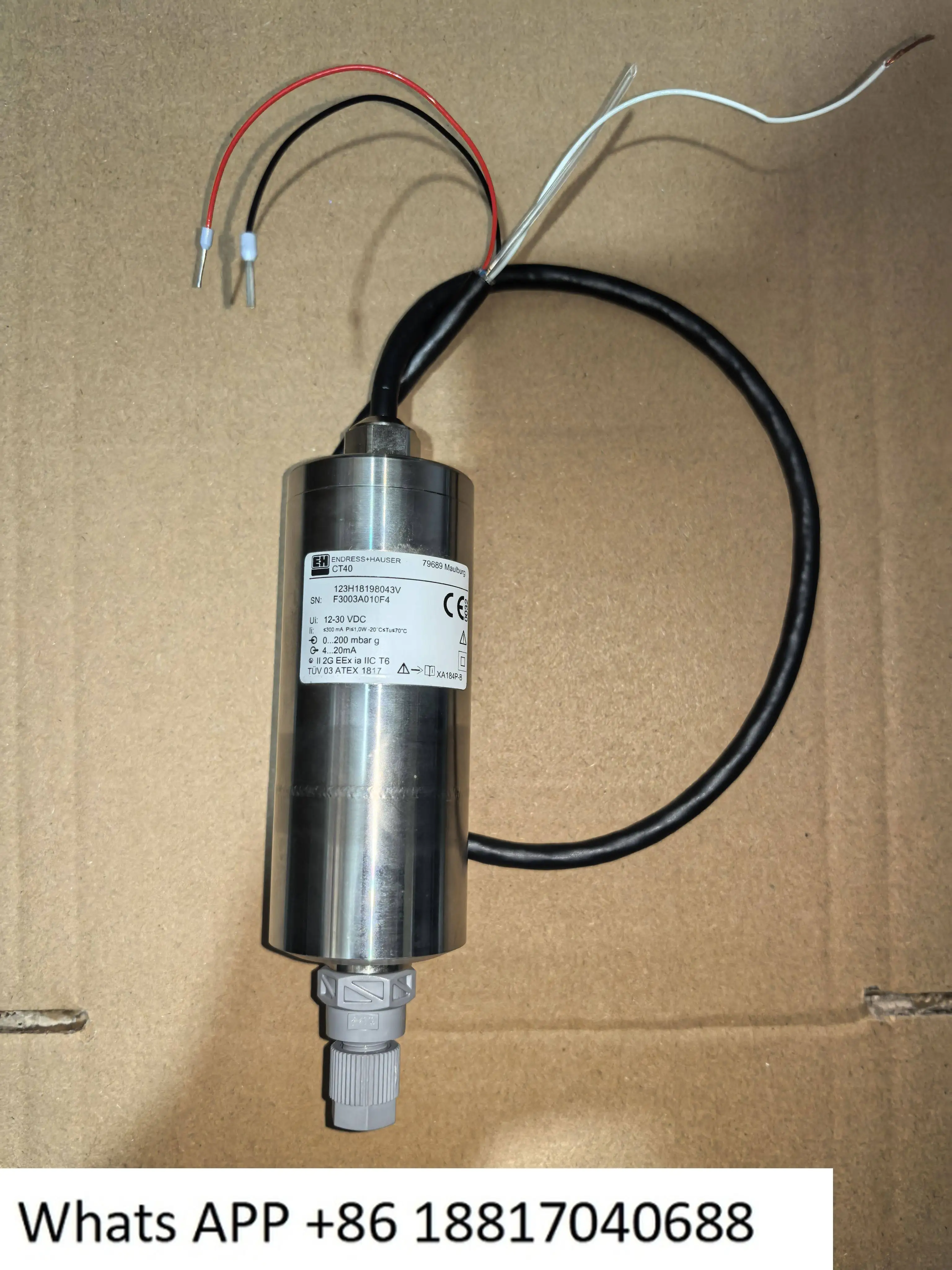 

Датчик давления E+H CT40/123H18198043V/12-30VDC/spot, гарантия качества