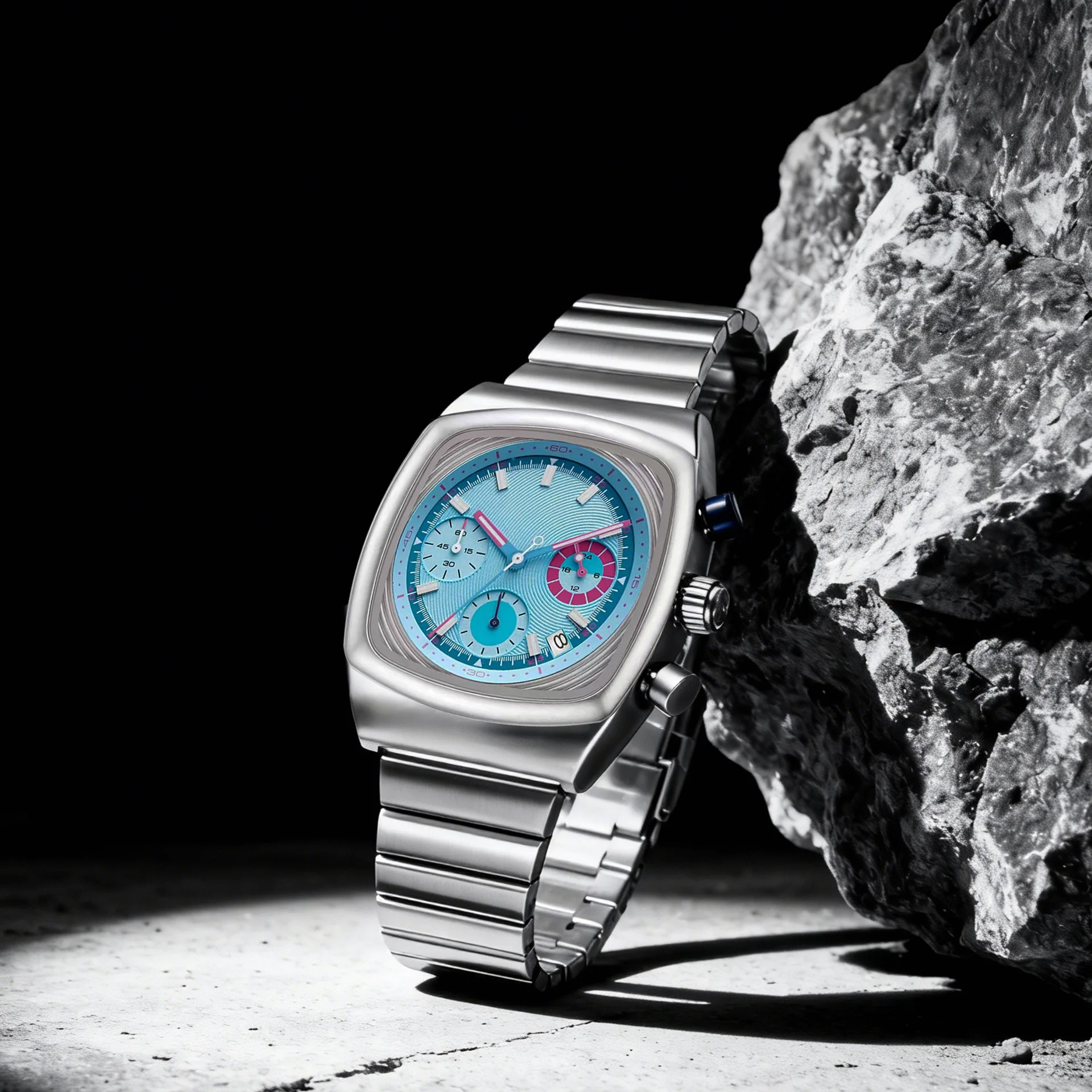 Six-hand Chronograph Steel Belt Watch Men's Multi-function Calendar Waterproof Luminous Couple Quartz Watch 2026