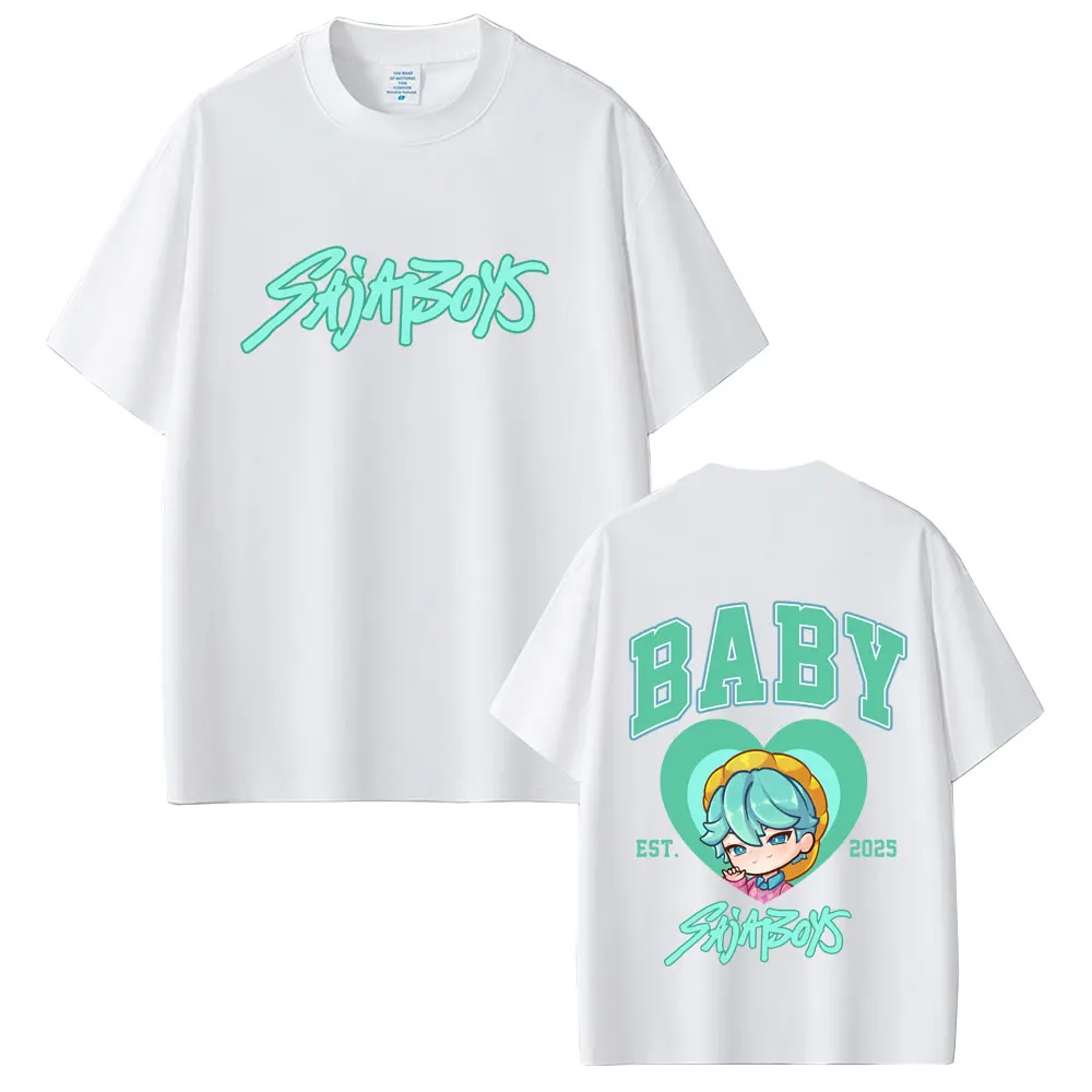 

Movie Kpop Demon Hunters T Shirt Saja Boys Graphic T-shirt Men Women Cartoon Fashion Oversized Short Sleeve T Shirts Fans Gift
