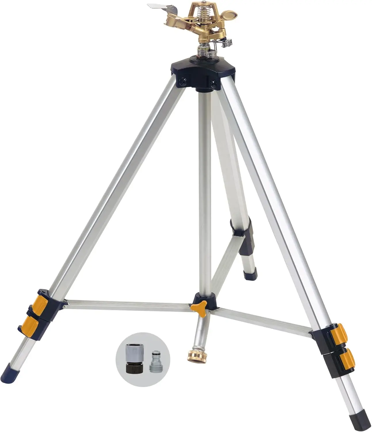

Metal Pulsating Sprinkler with QuickConnect Set and XT Tripod, Efficient Watering Solution for Gardens