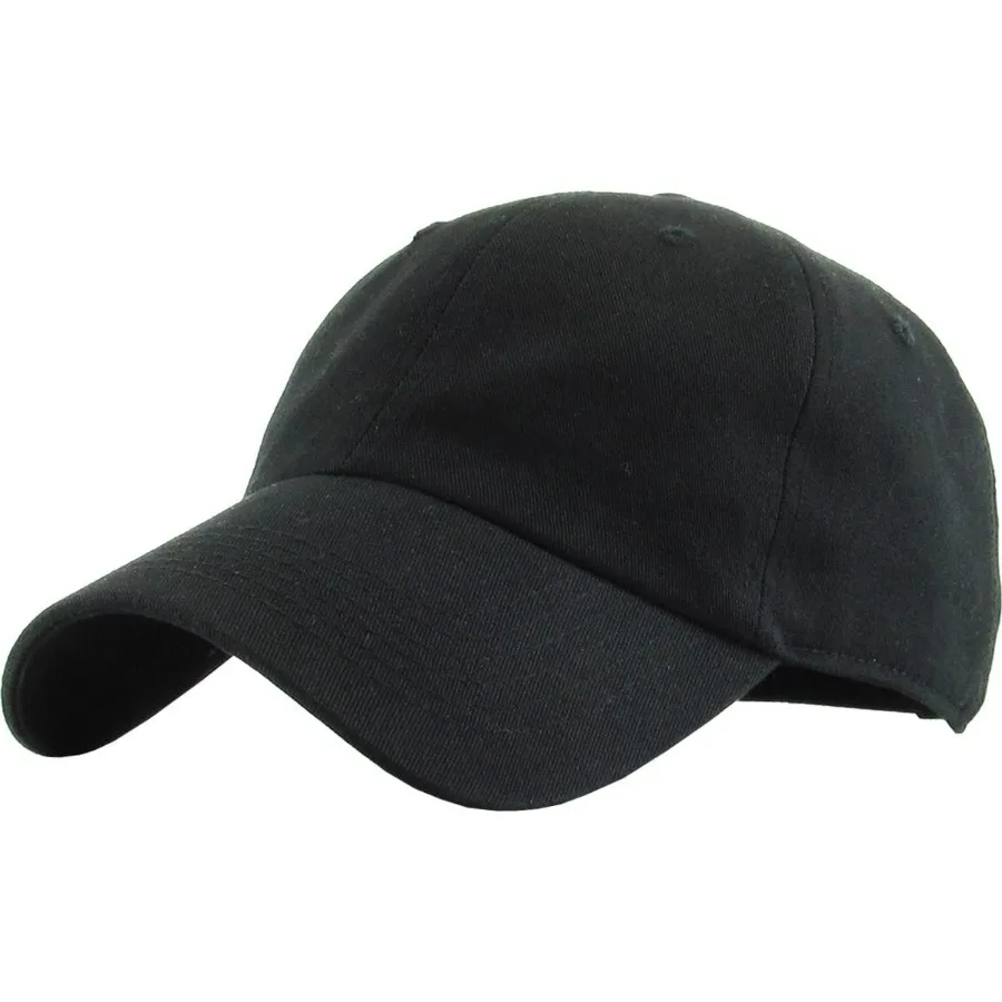 Classic Cotton Adjustable Low Crown Baseball Cap for Outdoor Sports and Casual Wear Breathable Lightweight and Comfortable with