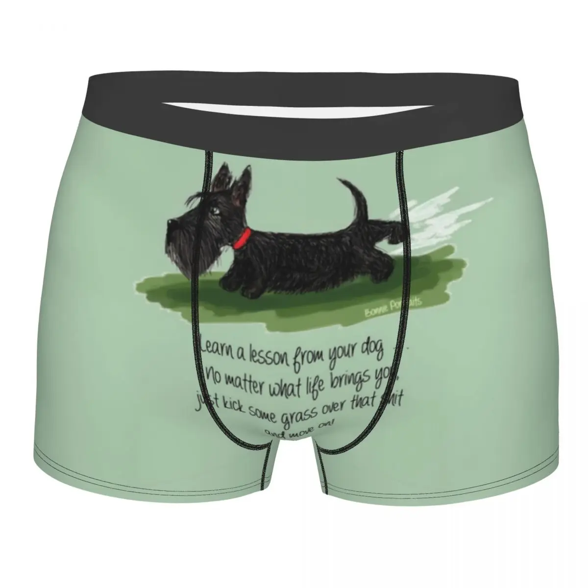 Custom Kawaii Scottie Dog Underwear Men Print Scottish Terrier Boxer Shorts Panties Briefs Soft Underpants