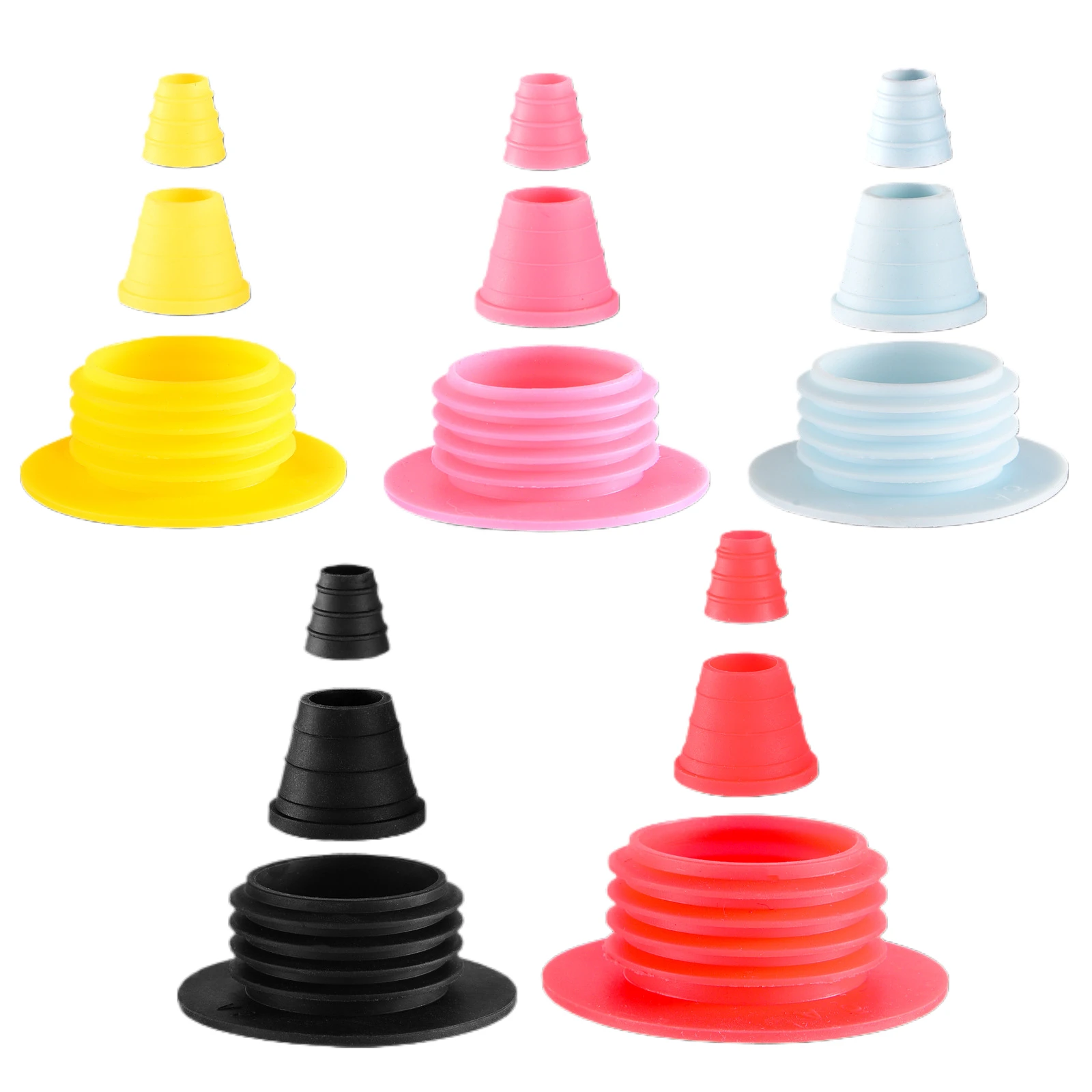 DEJAYA Shisha Rubber Spacer Seal Hookah Grommet For Big Chicha Pipa Narguile Cachimbas Smoking Accessories 3PCS/Set