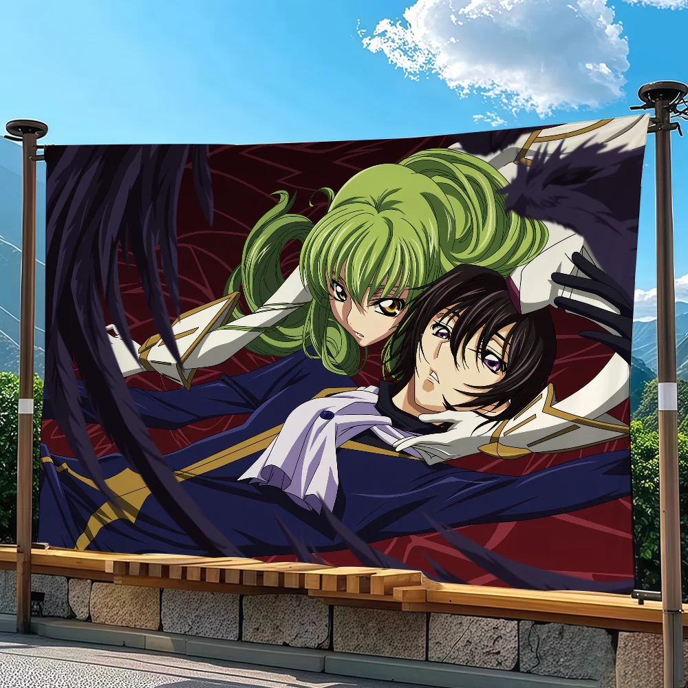Anime C-Code G-Geass flag Advertising Banner for Camping Decoration Outdoor & Garage Wall Hanging Decorations