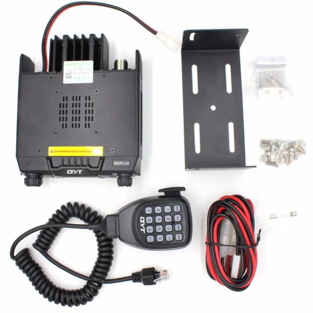 

QYT Mobile Radio KT-980Plus High Power Dual Band 136-174&400-480MHz 200CH Vehicle Mounted KT980plus Car Mobile Two Way Radio