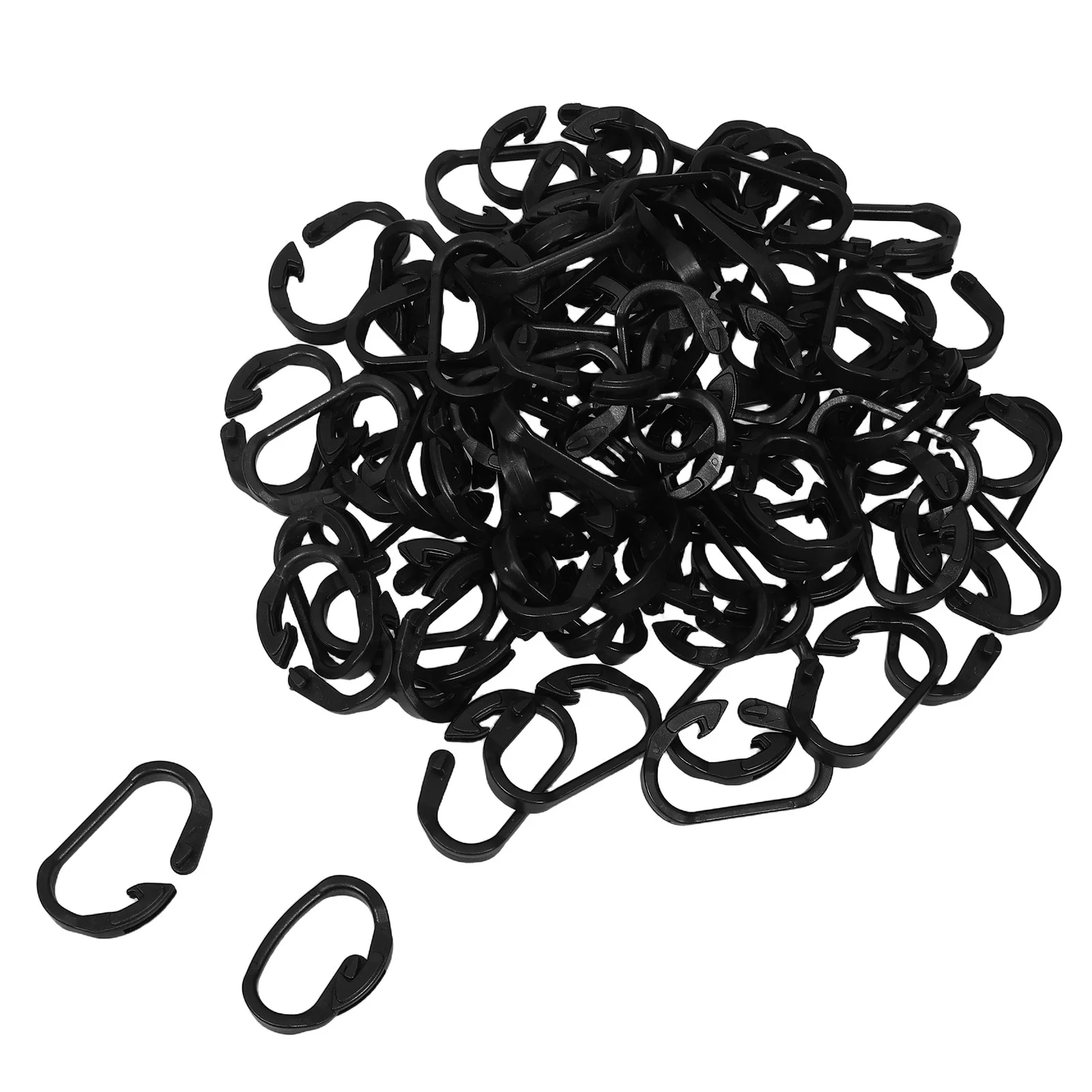 

100pcs Outdoor Hooks Heavy Duty Pom Plastic Tarp Clips For Tent Canopy Shade Mountaineering Camping Greenhouse Utility Hook