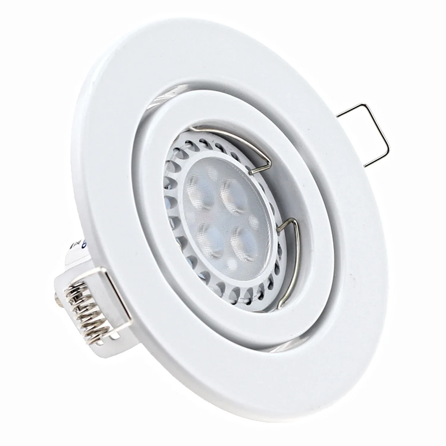 Mini ajustável embutido Spot Light, LED Downlight, Lâmpada, Casa, Interior, Novo Design, Perfil Branco, 6W, GU10