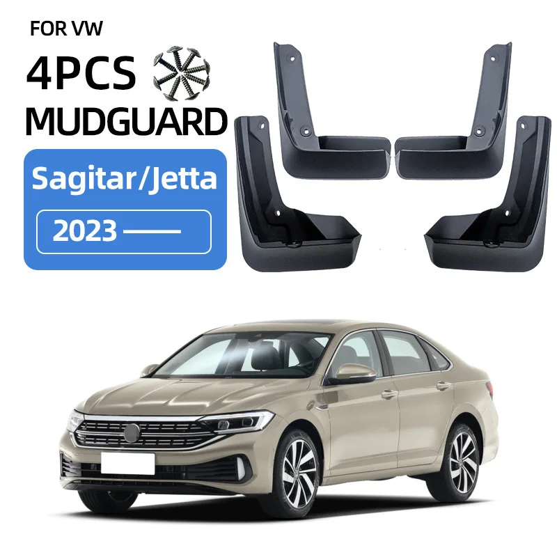 

For 2023-2024 Volkswagen Sagitar VW Jetta mudguard Mudflaps Front Rear Flares Splash Guards Cover Car Accessoie