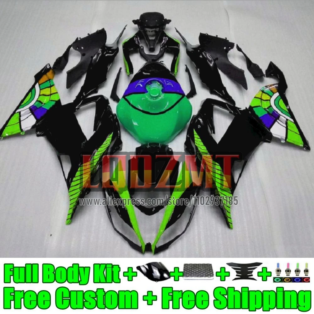 Injection Frame For KAWASAKI NINJA ZX636 ZX 6R 636 ZX-6R 43No.43 green stock ZX600 ZX6R 2023 2024 ZX-636 23 24 OEM Fairing Kit