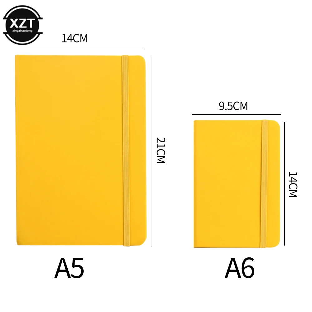 New A5 A6 Notebooks for Writing Planners Notepad Work Travel Planner Colorful PU Notebook Hard Cover Diary Paper
