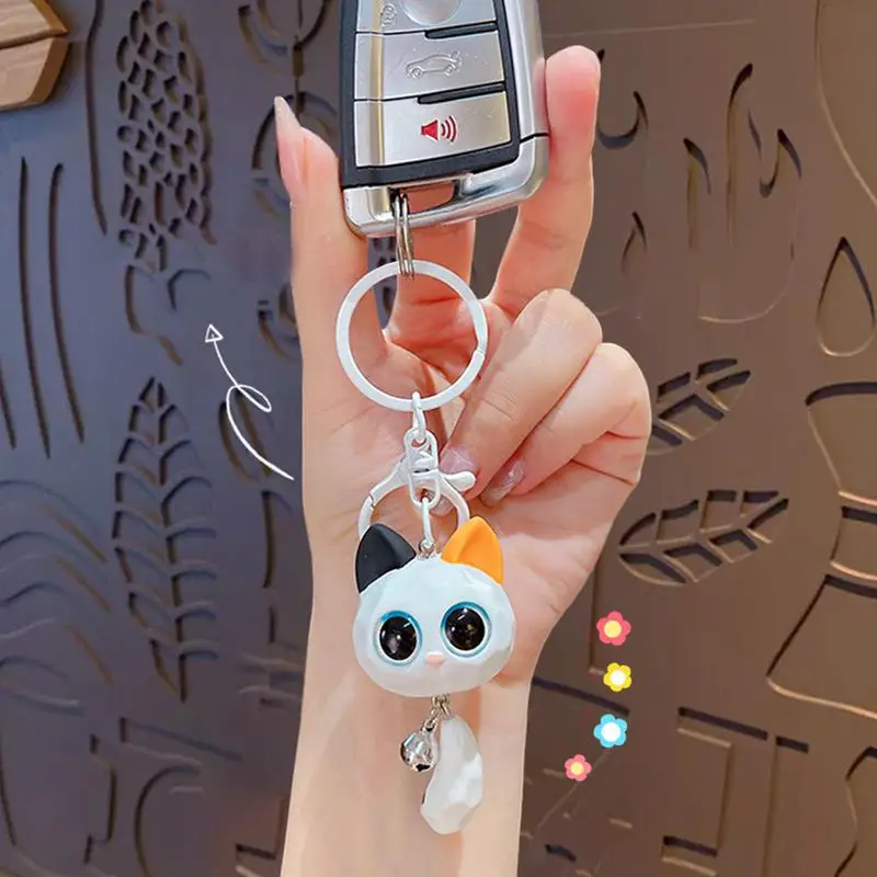 Anime Figures Keychain Car Hangings Ring Accessories Cute Pendants For Keychain Key Ring Toys Cute Expressions 3D For Family