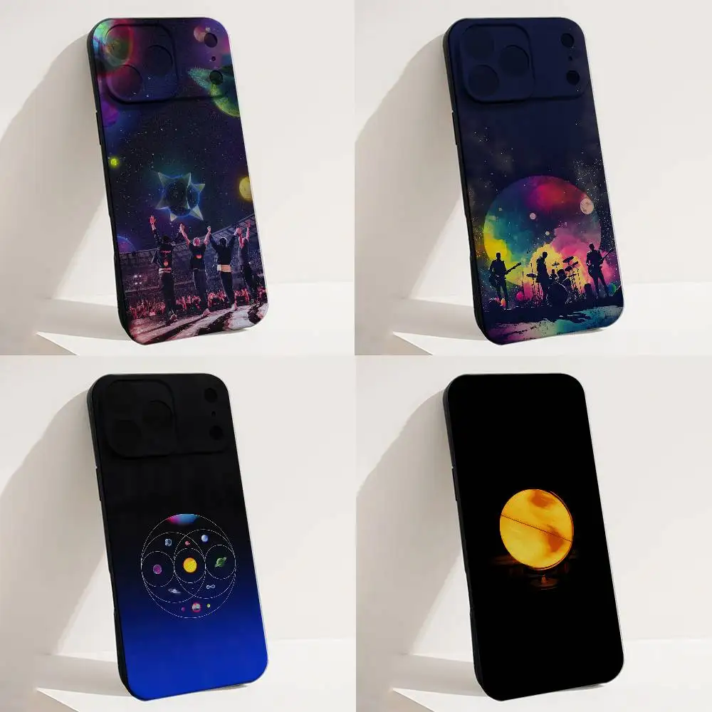 

C-Coldplay Moon Music Phone Case For iPhone 17,16,15,14,13,12,11,X,XS,8,7,Pro,Max,Plus,E,SE4,Air,Mini Soft TPU Gift