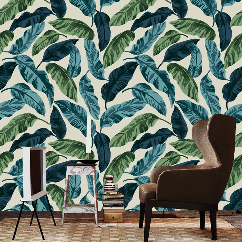 

15+ обоев с рисунком зеленых листьев шалфея для гостиной и спальни, самоклеящиеся, для декора стен, панно, фрески