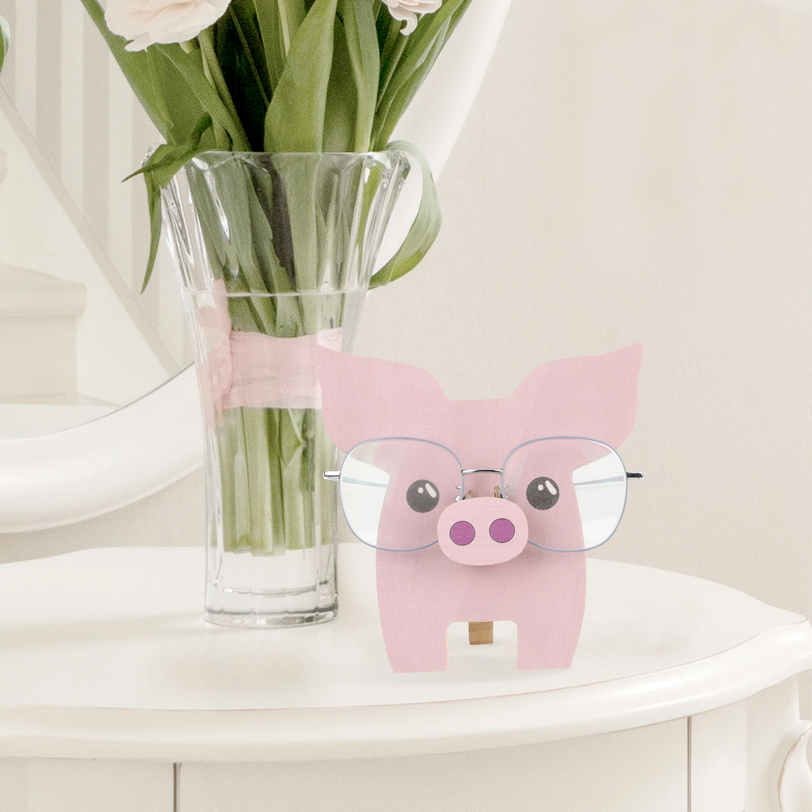 

Деревянный держатель для очков в форме животного, оправа для очков St, декор для рабочего стола, домашний подарок, детская подставка для хранения фигурок