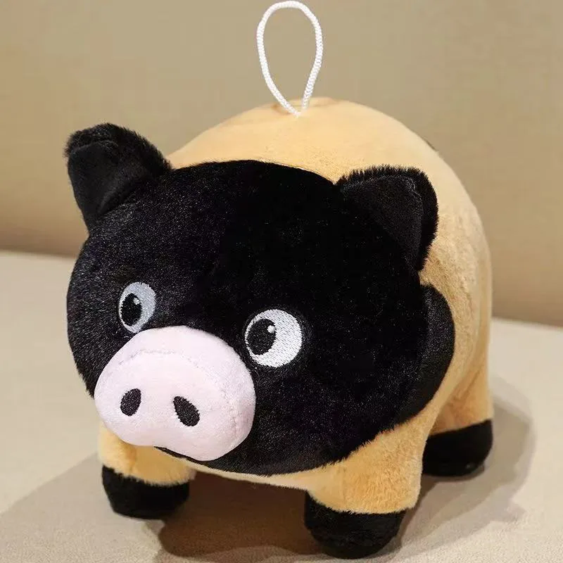 

Cute Two Headed Pig Plush Toy Kawaii Double Head Pig Stuffed Animal Doll Soft Fluffy Keychain Pendant for Kids Fans Girls Friend