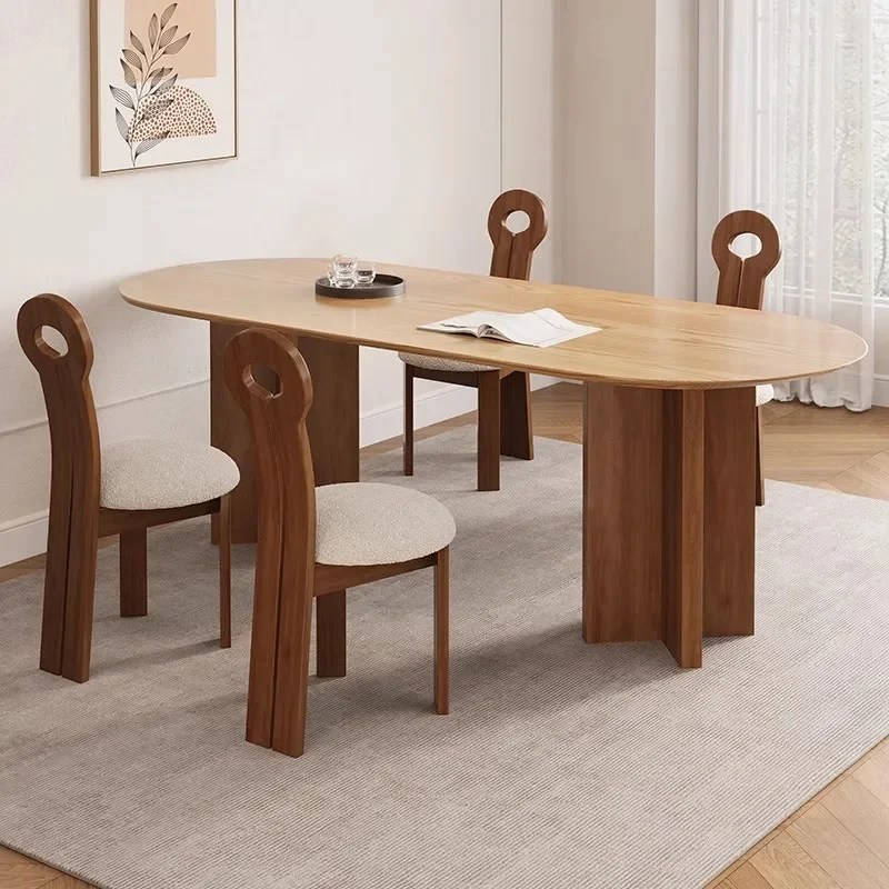 Garden Italian Dining Table Center Oval Unique Dinette Restaurant Dining Table Coffee Kitchen Mesa De Jantar Furniture For Home
