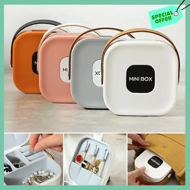 

Earring Jewelry Case With Handle, Jewelry Holder Organizer, Small Travel Jewelry Boxes
