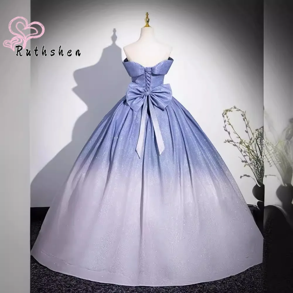 

Customized Ball Gown Dress Quinceanera 2025 Gradient Color Off The Shoulder Elegant with Bow Prom Dresses Long 2025