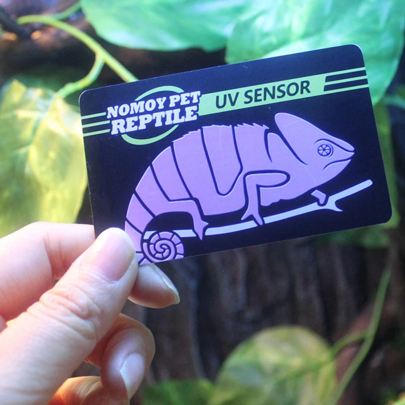 Réptil UVB Lâmpada, Testes UV Tester Papel, medidor, Tartaruga Ultravioleta Teste Ferramenta, Pet fornecimentos