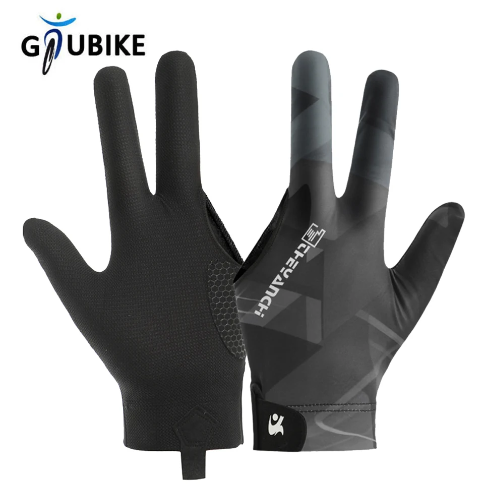 GTUBIKE Professional Billiard Left Glove Covering Lightweight Breathable Long Finger Snooker Table Tennis Non-slip Sports Man