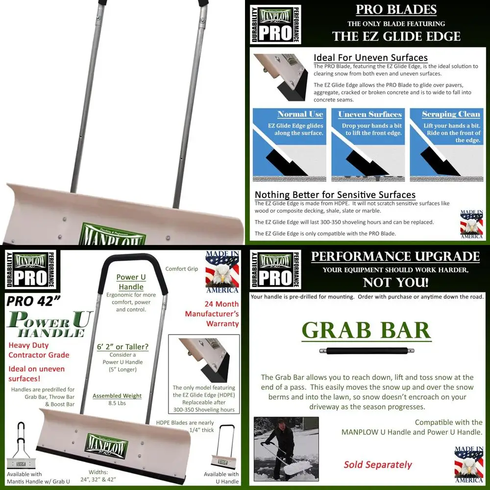 

Powerful 42 Snow Pusher with Upgraded Handle