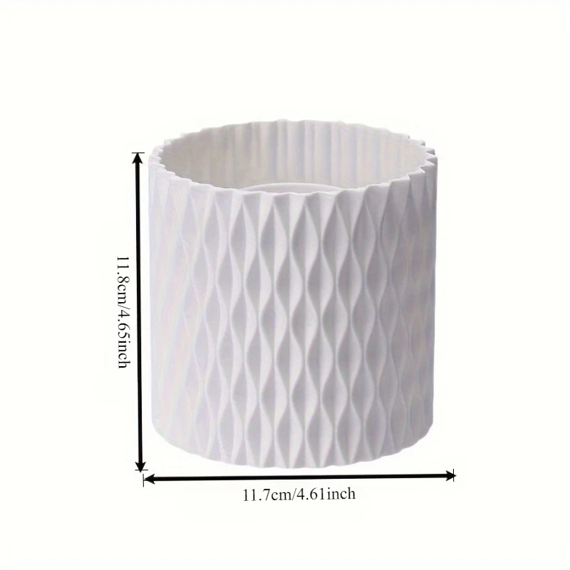 360 °   회전식 메이크업 정리함 - 대용량 화장품 보관 케이스 - 립스틱, 브러쉬용 플라스틱 브러쉬통