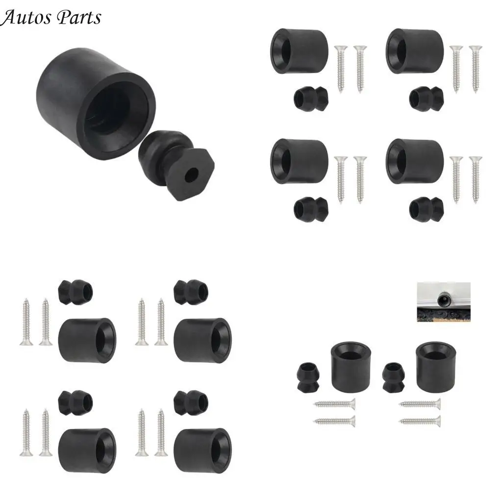 

57BA 4pcs Trailer Door Holder set Rubber Bumpers Enclosed Trailer Door Holder Weatherproof Bumpers set for Horse Trailers