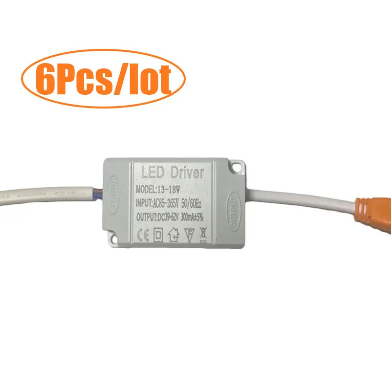 

6PCS AC85-265V Constant Current Driver 1-3w 4-7w 8-12w 13-18w 19w 24-36w LED Driver 300mA LED Transformer power supply module ﻿
