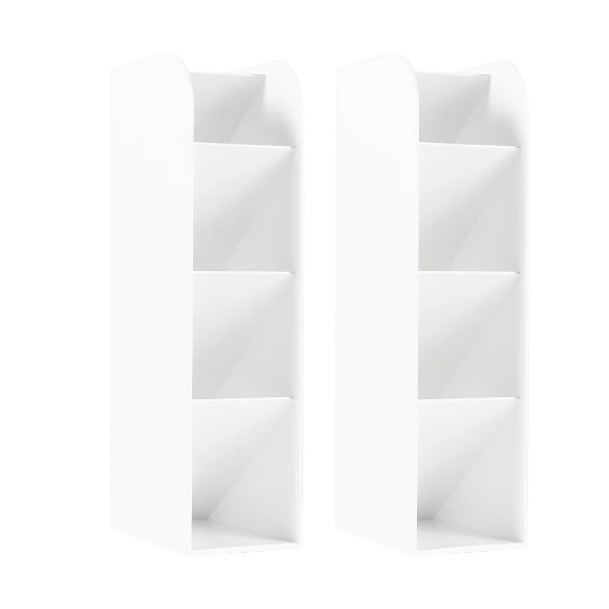 

2Pcs Plastic Pencil Box Desktop Stationery Case Multifunction Organizer Pen Holder Student Supplies Pencil Box