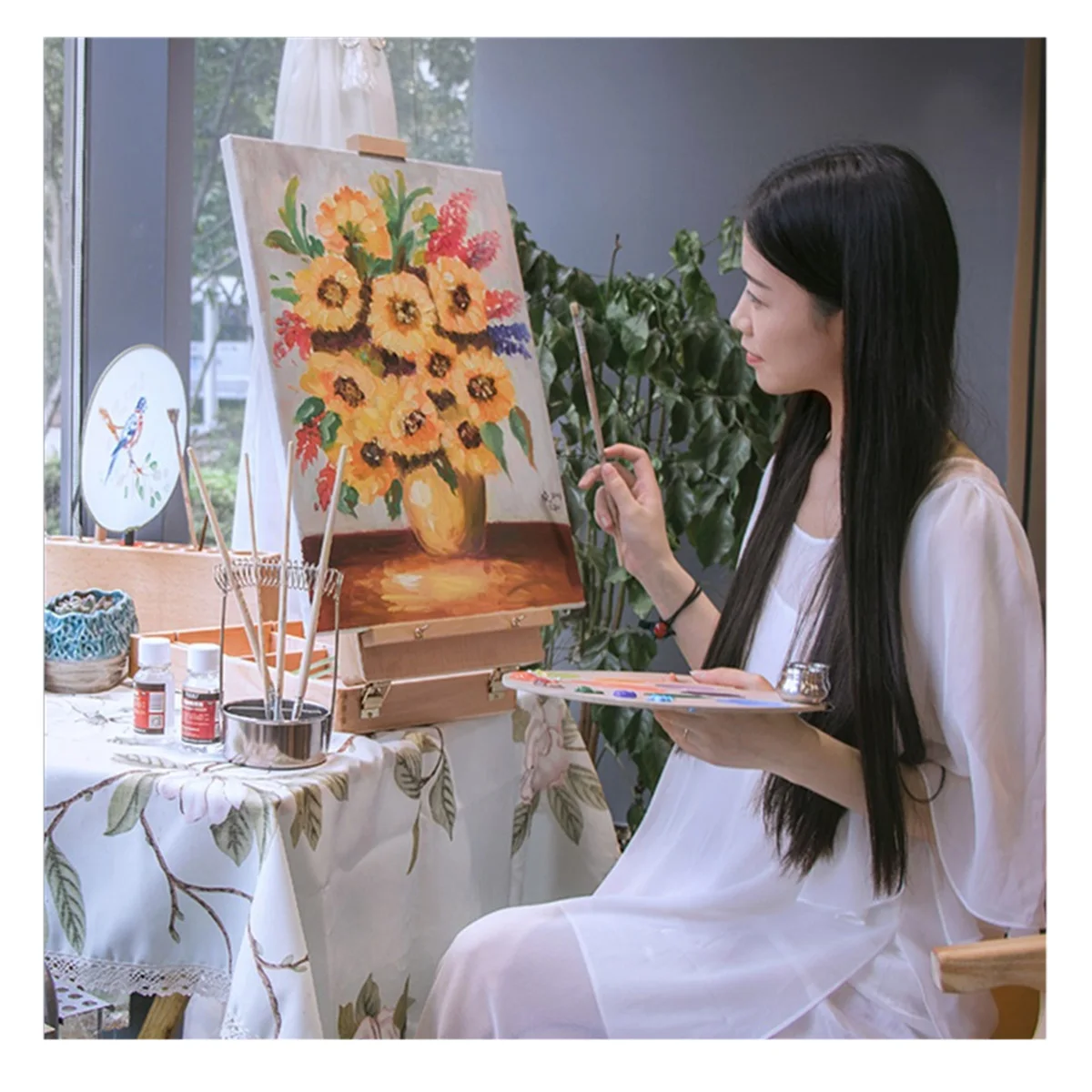 

10 PCS Oil Canvas DIY Painting Frame Stretched Canvases for Wood Artist Drawing Board