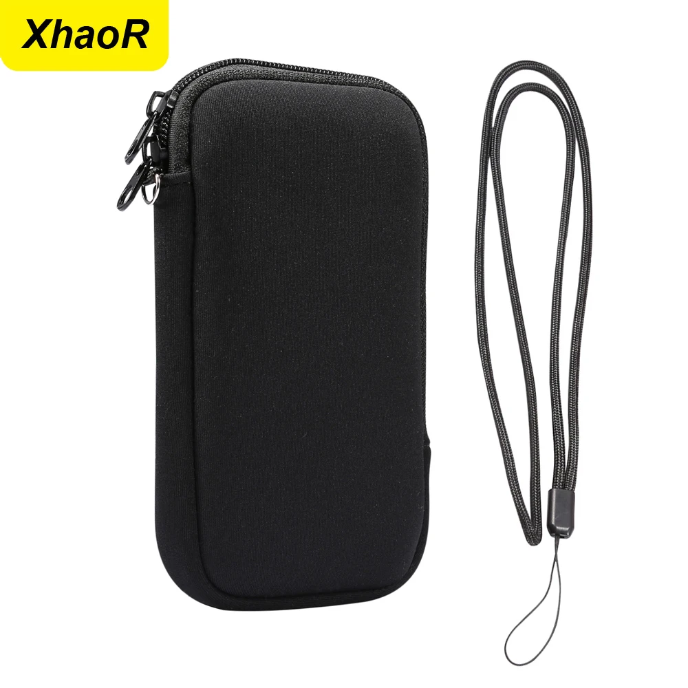 Universal Neoprene Zipper Mobile Phone Bag For iPhone 15 14 13 12 Pro Max Samsung Xiaomi Huawei Shockproof Cellphone Storage Bag