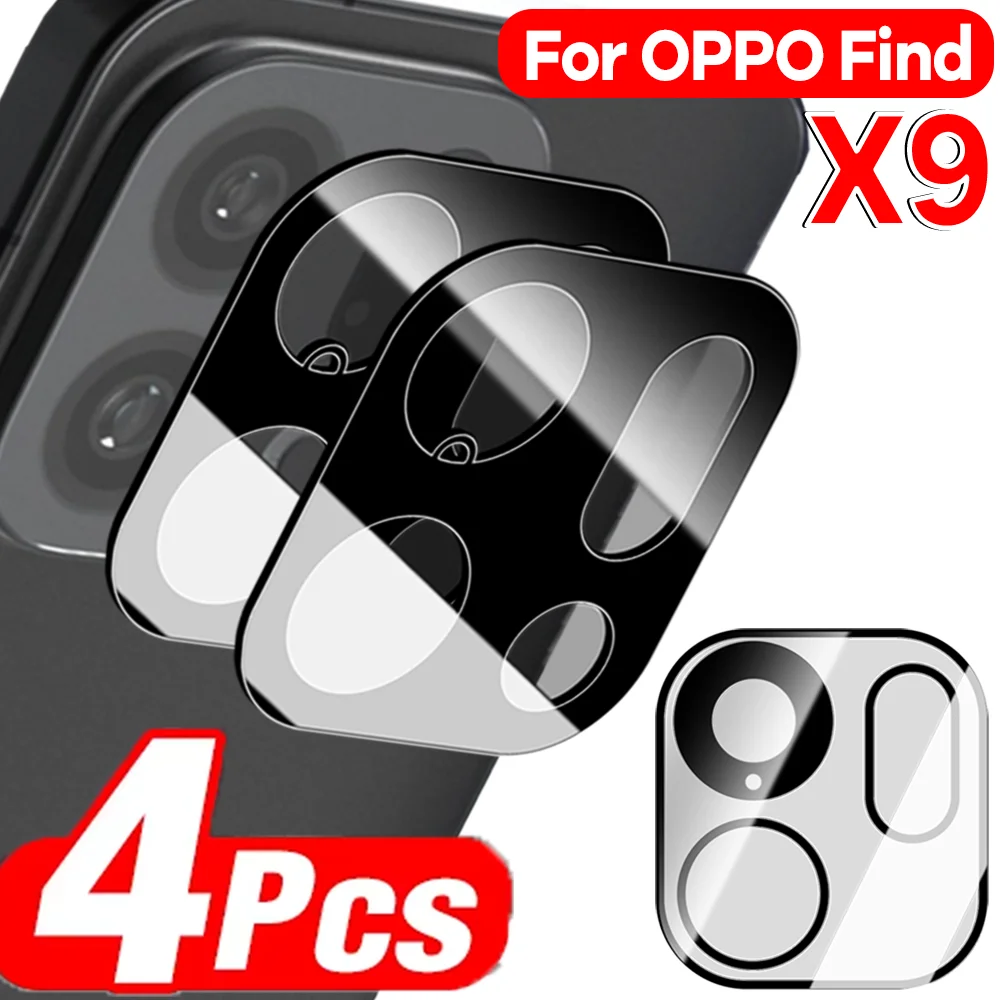 

4-1PCS Tempered Glass Lens Cover for OPPO Find X9/X9 Pro 3D Curved Anti-Fingerprint AR Camera Lens Protector Full Coverage Films