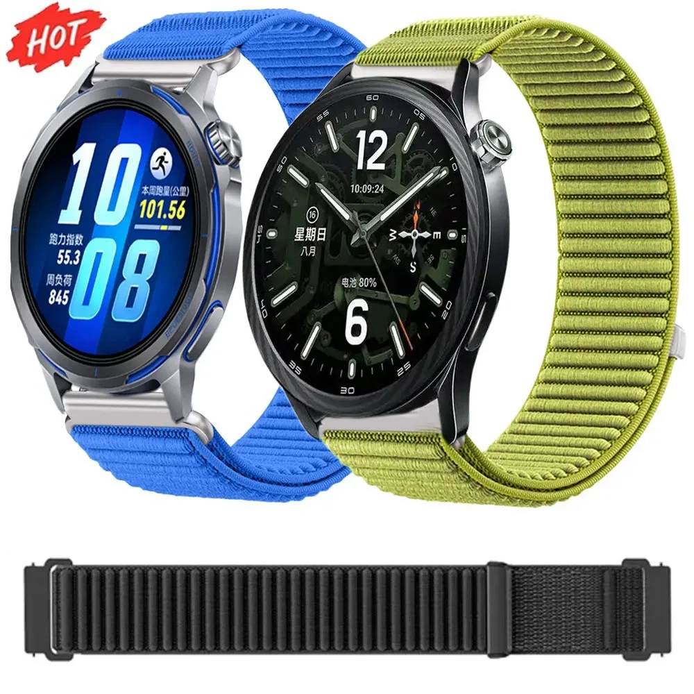 18/20/22mm Nylon-Armband für Huawei Watch GT Runner 2 Ultimate 2 Atmungsaktives Armband für Huawei Watch 5 GT6-5-4 46mm GT5 Pro 42mm