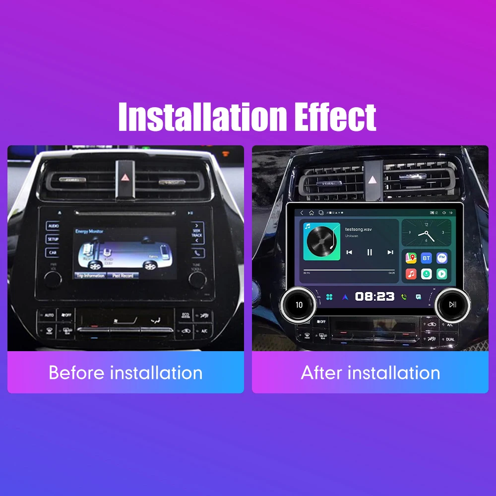 11.8 Inch 2K Double Knobs 2 Din Car Radio For Honda Prius 2015-2021 Car Radio DVD Multimedia Video Player Android Auto Carplay