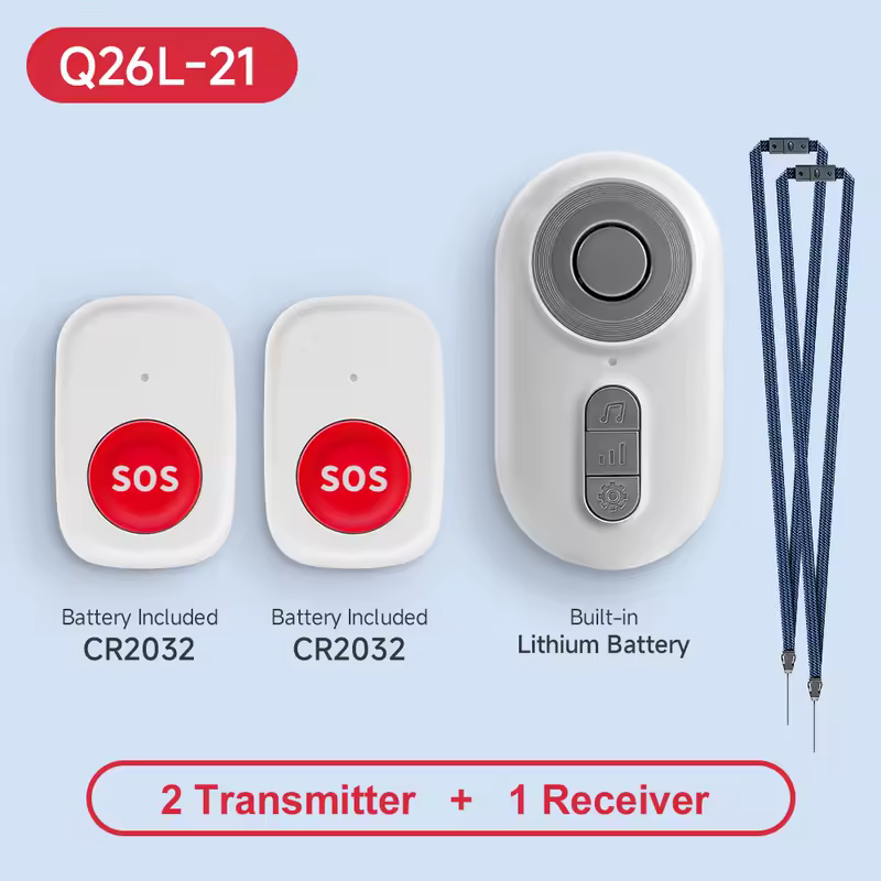 Caregiver Pager Wireless Nurse Call Buttons for Elderly Monitoring SOS Alert System Portable Alarm Call Bell for Nursing Home - Image 9