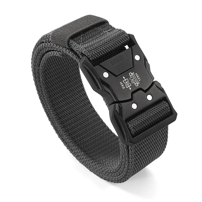 High Quality Tactical Belt Outdoor Work Training Belt Woven Belt Canvas Tactical Multi Function Combat Belt Denim Belt