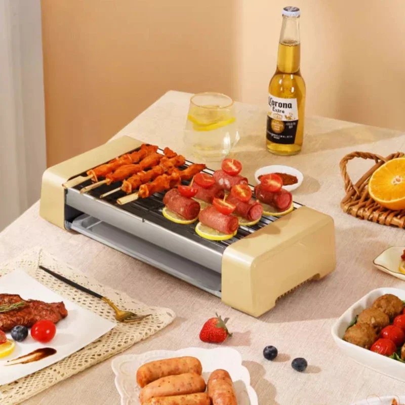 Home Small Dormitory Automatic Hot Dog Machine Multi-functional Three-in-one Electric Barbecue Tray Rack Sausage