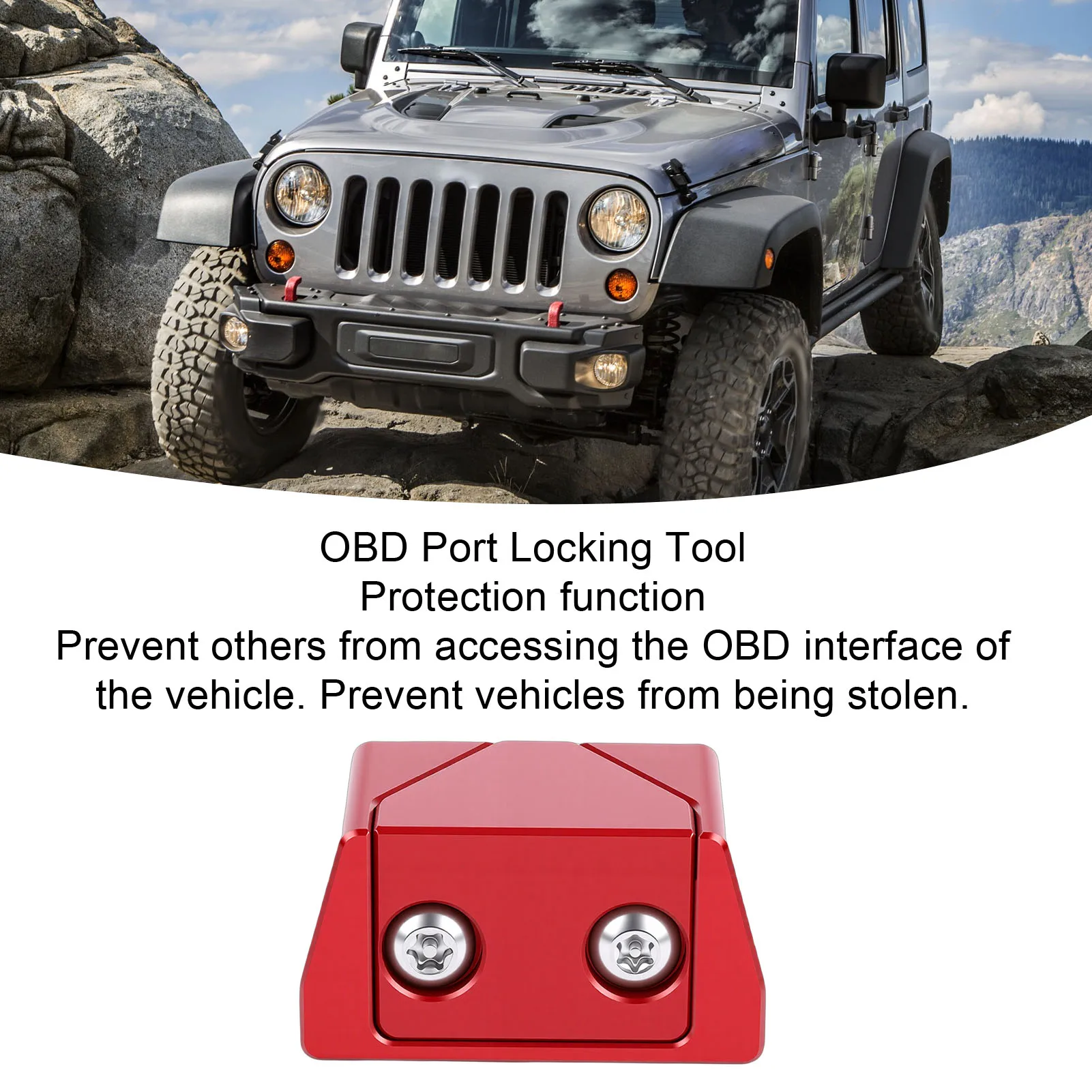 

OBD Port Locking Tool Aluminium Alloy Anti Theft OBD Port Locking Device for Cars SUVs Trucks Aluminum Alloy OBD Locking Device